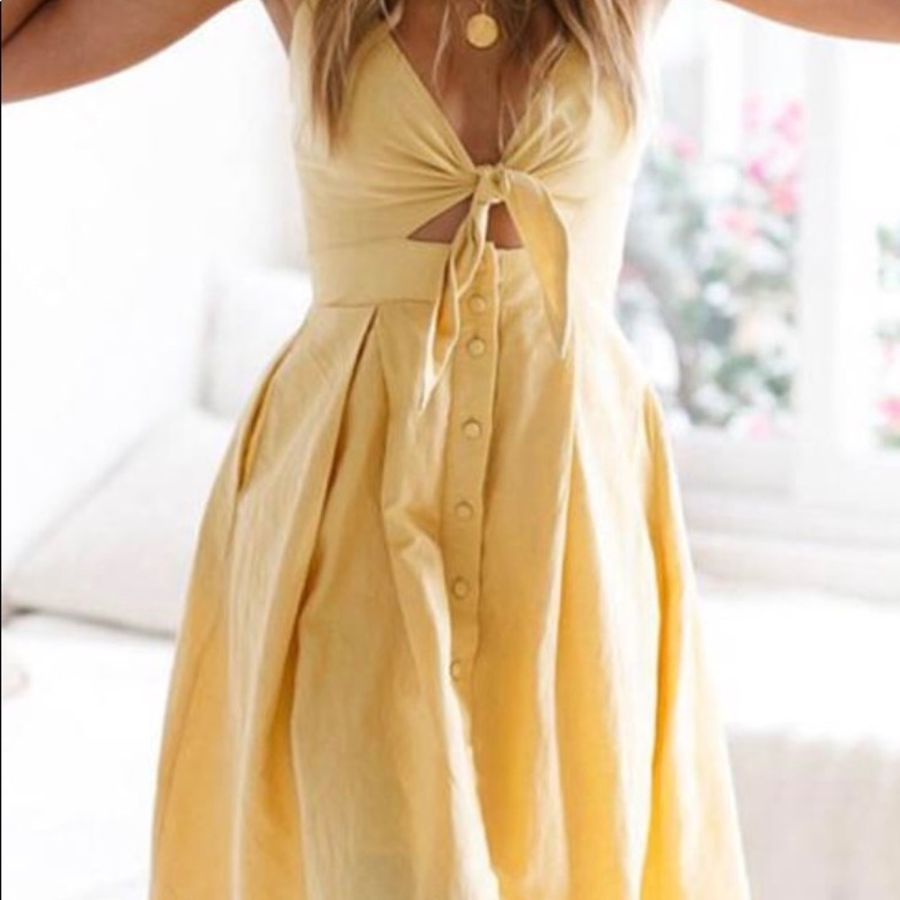 VENI Yellow Dress